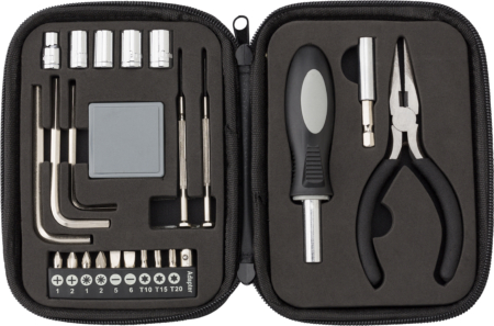 Tool set in leather case (24pc)