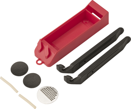 Bicycle tyre repair set