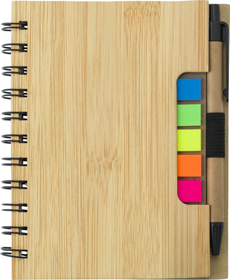Wire bound notebook with ballpen