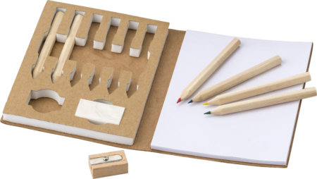 Cardboard colouring set