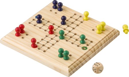 Wooden ludo game