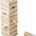 Wooden block tower game