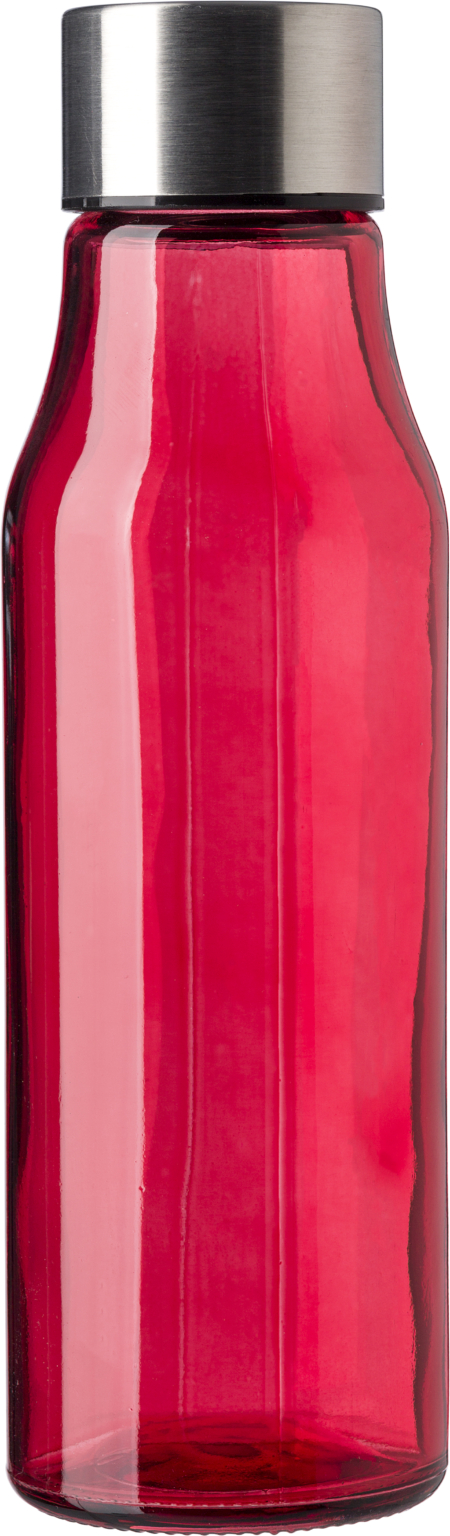Glass and stainless steel bottle (500 ml)