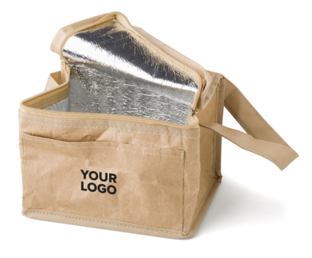 Paper woven cooler bag