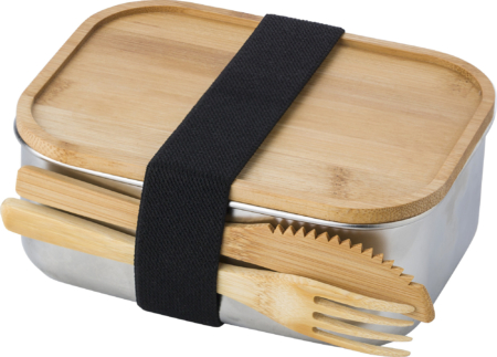 Bamboo lid stainless steel lunch box