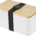 Double lunch box with Bamboo lid