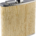 Stainless steel and bamboo hip flask