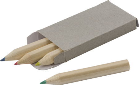 Coloured mini pencil set (4pc)