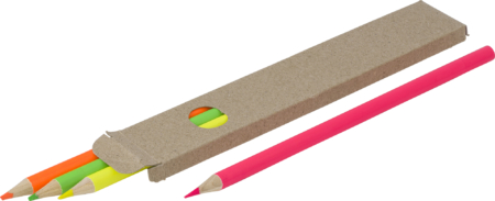 Coloured highlighter pencil set (4pc)