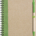 Cardboard notebook with ballpen