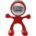 Sport-man clock with alarm