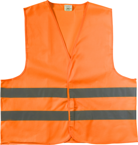 High visibility safety jacket polyester (150D)