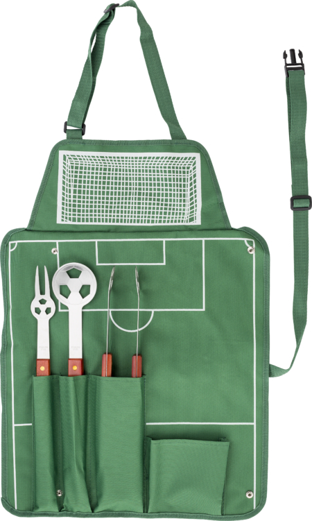 Barbecue set with apron