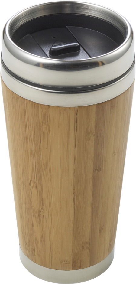 Bamboo double walled travel mug (400 ml)