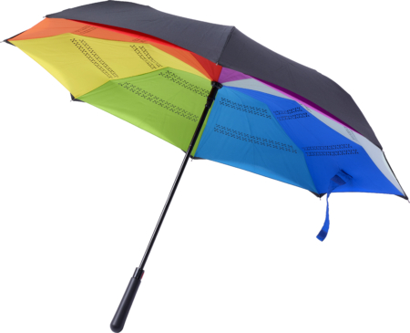 Automatic reversible rainbow umbrella