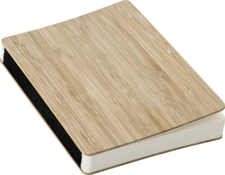 Bamboo covered notebook