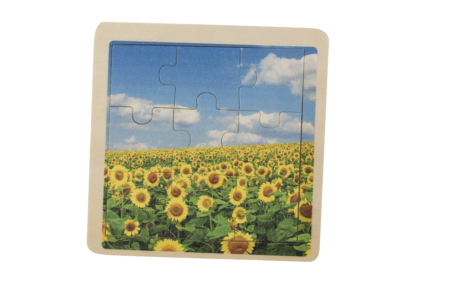 Wooden nine piece puzzle